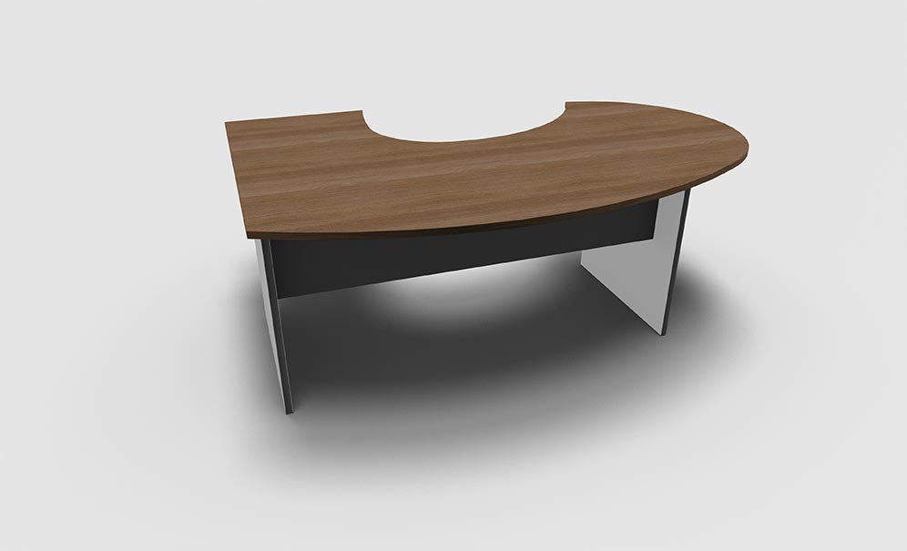 BUREAU D’ANGLE ARRONDI RETOUR A DROITE SAMOS TONO ARC – Image 4