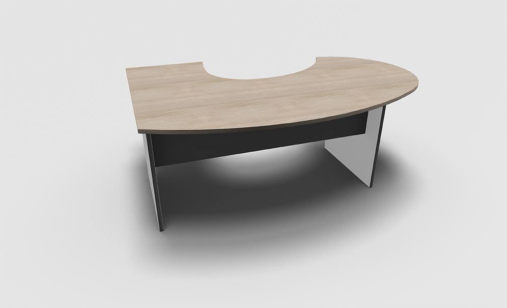 BUREAU D’ANGLE ARRONDI RETOUR A DROITE SAMOS TONO ARC – Image 5