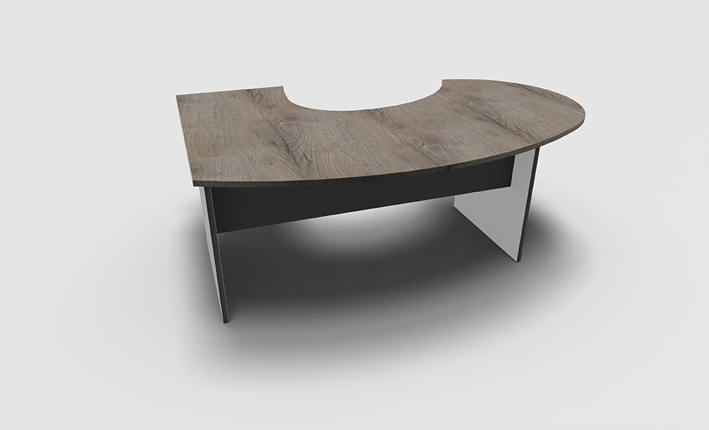 BUREAU D’ANGLE ARRONDI RETOUR A DROITE SAMOS TONO ARC – Image 7