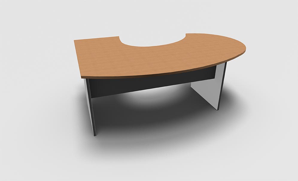 BUREAU D’ANGLE ARRONDI RETOUR A DROITE SAMOS TONO ARC – Image 8