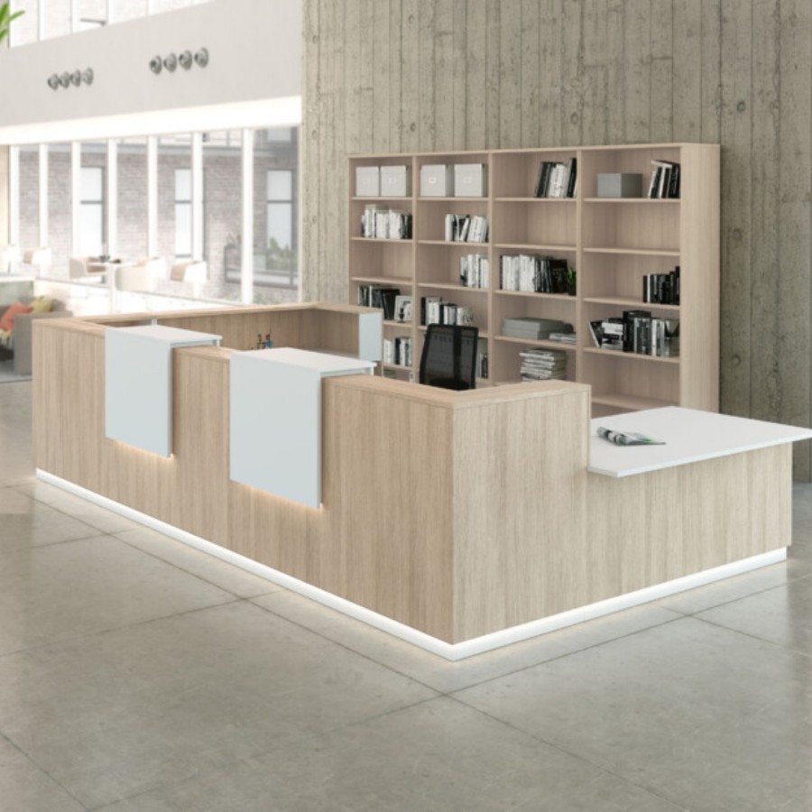 Buroservices Mobilier De Bureau Professionnel Au Sud Ouest Buroservices Mobilier De Bureaux BUREAUX Banque Daccueil DOUBLE POSTES DELTA