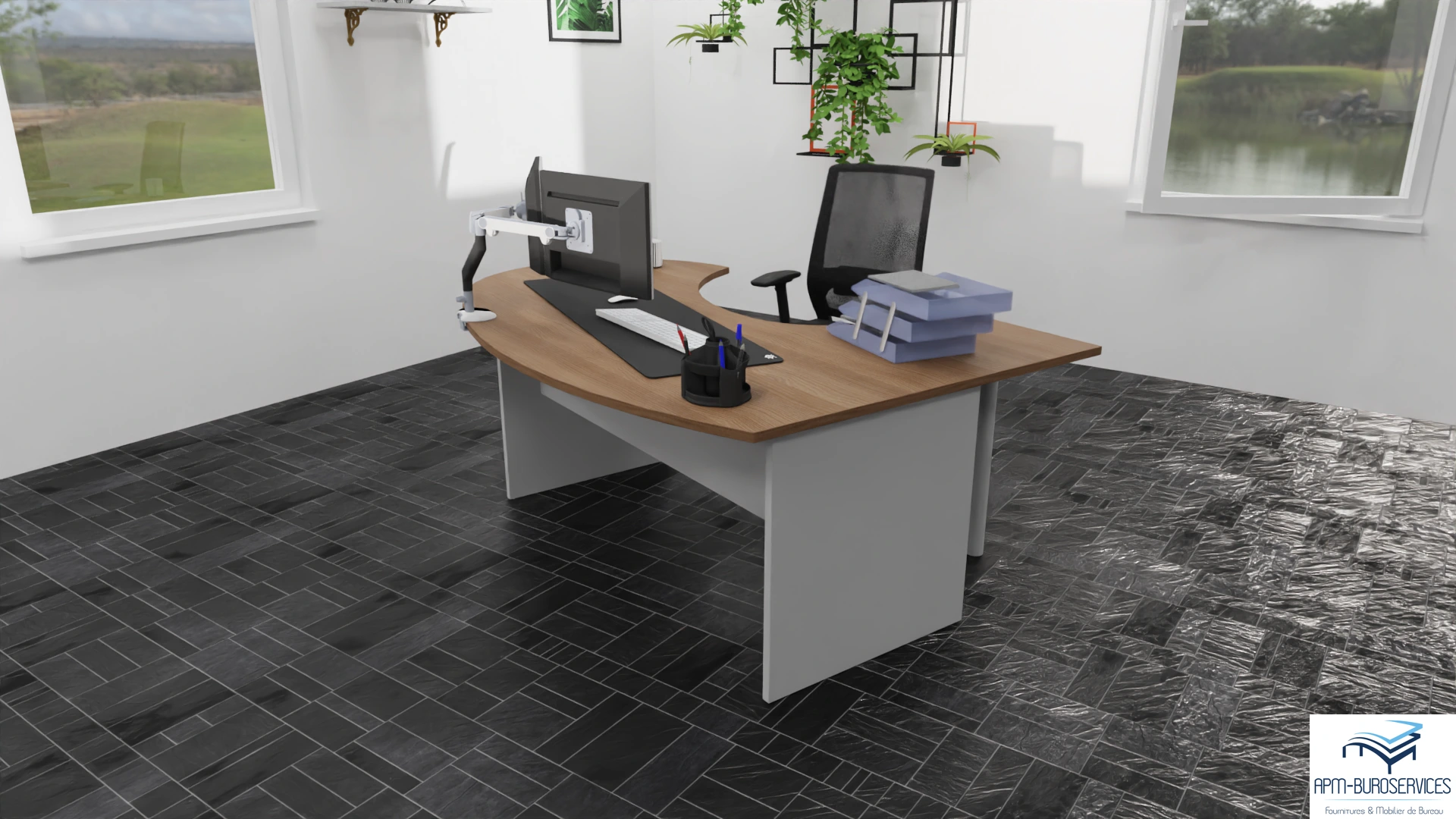 BUREAU ELECTRIQUE REGLABLE TRAM ASSIS DEBOUT – Image 2