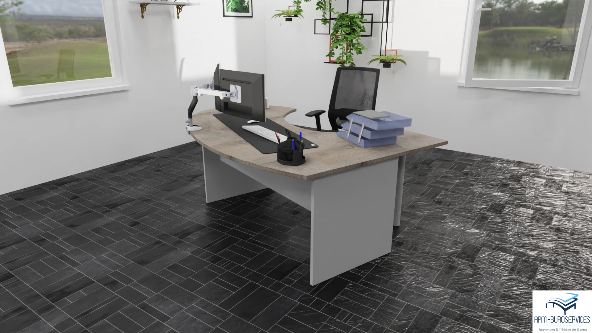 BUREAU ELECTRIQUE REGLABLE TRAM ASSIS DEBOUT – Image 4