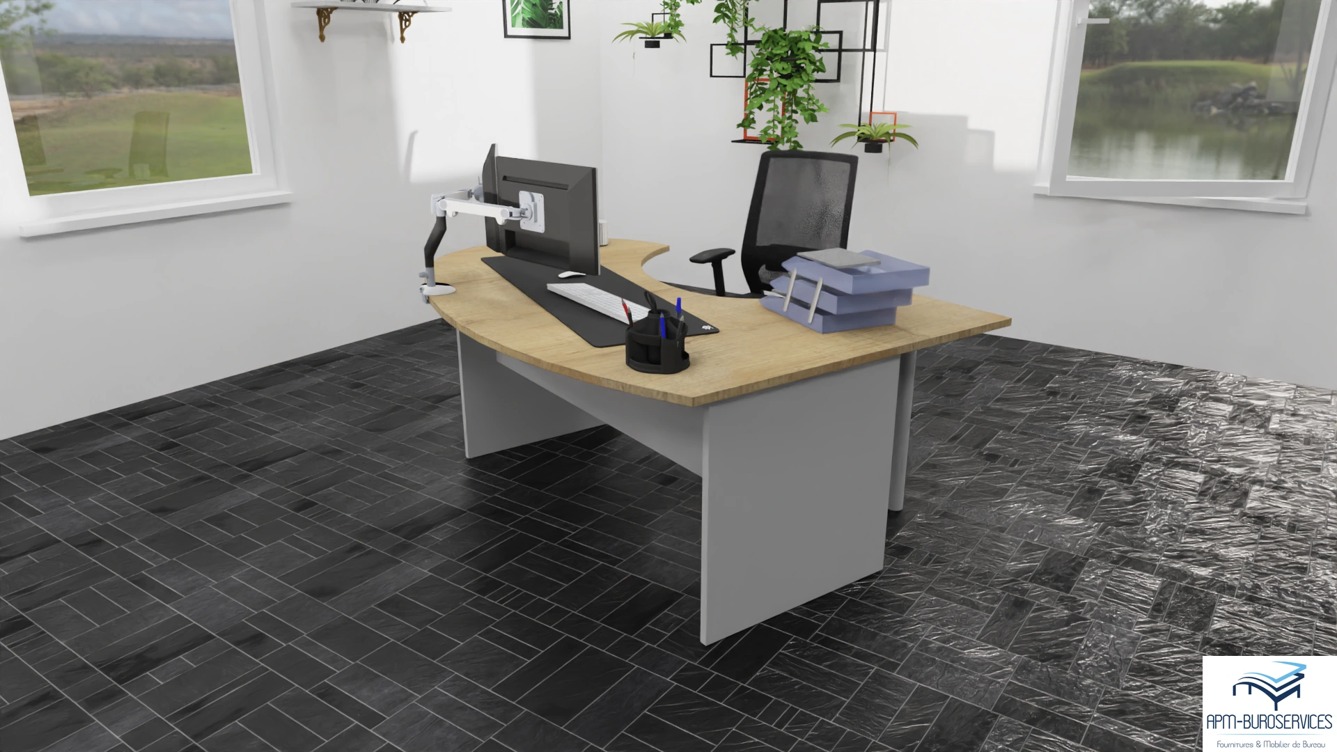 BUREAU ELECTRIQUE REGLABLE TRAM ASSIS DEBOUT – Image 5